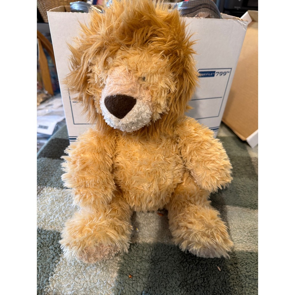 Aurora World Shaggy Lion Plush Stuffed Animal Tan Gold Mane 2018 Jungle Safari